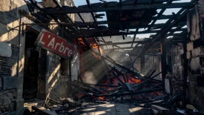 Incendie au Carrefour de l&rsquo;Arbre : le mythique restaurant L&rsquo;Arbre ravagé