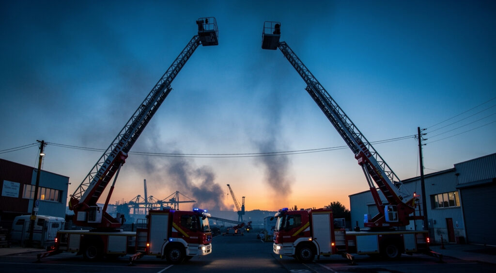 Incendie au Hallbox's à La Seyne-sur-Mer : 42 pompiers, 2/3 du bâtiment ravagés
