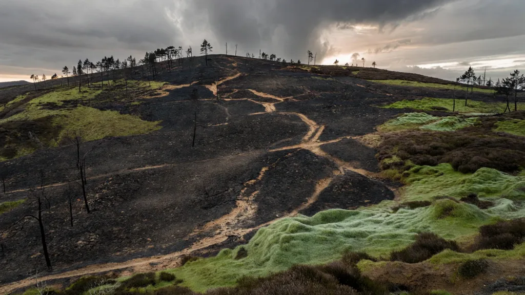Incendie au Ménez-Hom : la piste d'une origine humaine privilégiée