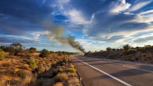Incendie de broussailles sur l&rsquo;A57 à Solliès-Pont : 12 pompiers interviennent, voie de gauche neutralisée