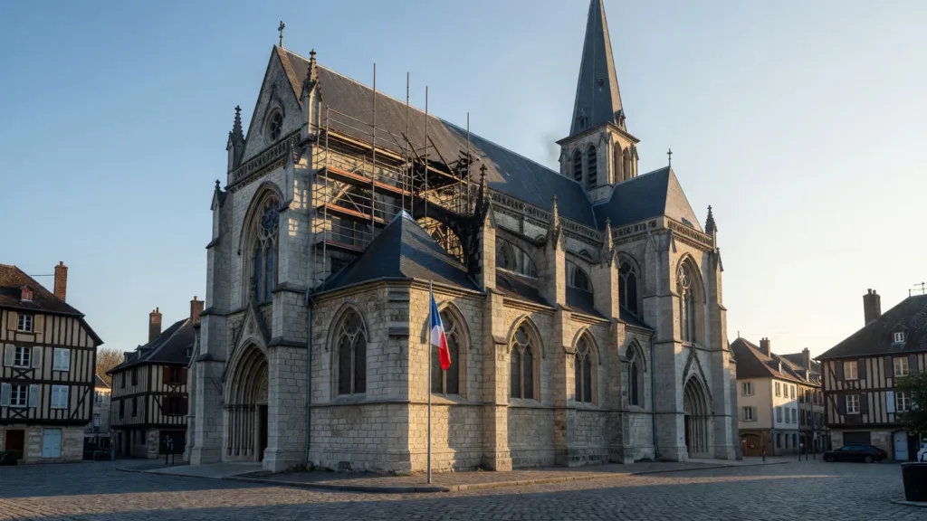 Incendie de l’église de Cernay : un enfant de 11 ans suspecté d’avoir allumé le feu avec une bougie