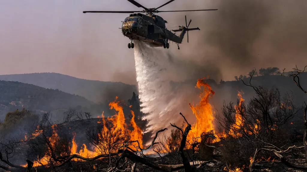 Incendie en cours à Lançon-Provence : 40 pompiers et un hélicoptère mobilisés au Col du Télégraphe
