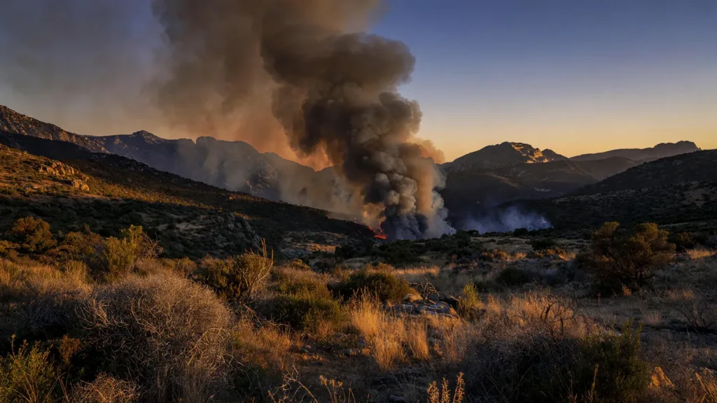 Incendie fixé à Castello-di-Rostino après 64 ha parcourus : 60 pompiers et moyens aériens engagés sous la canicule