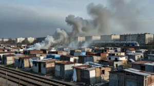Incendie maîtrisé dans le bidonville de Stains : 148 pompiers mobilisés, aucun blessé