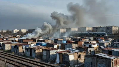 Incendie maîtrisé dans le bidonville de Stains : 148 pompiers mobilisés, aucun blessé