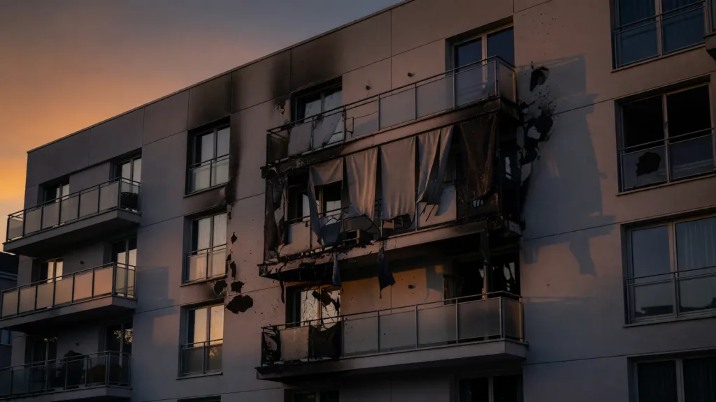 Incendie spectaculaire sur la façade d'une résidence au Bouscat : 20 habitants évacués, pas de blessé grave