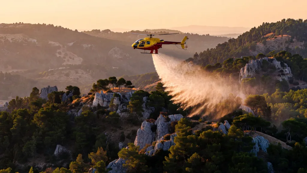 Incendies dans les Bouches-du-Rhône : le dispositif d'hélicoptères bombardiers d'eau activé face à la canicule