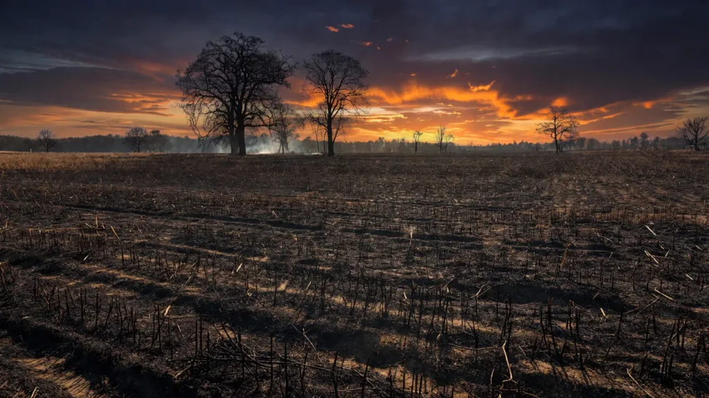 Indre : un incendie ravage 110 hectares de terres agricoles en pleine canicule