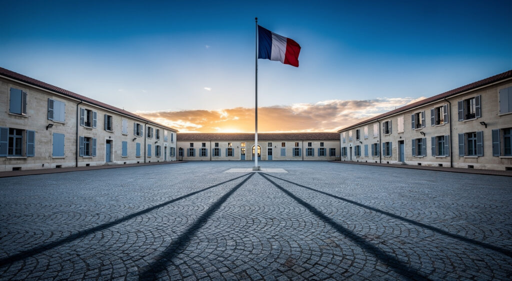 Jordan Guitton en inspection au groupement de gendarmerie de l&rsquo;Aube