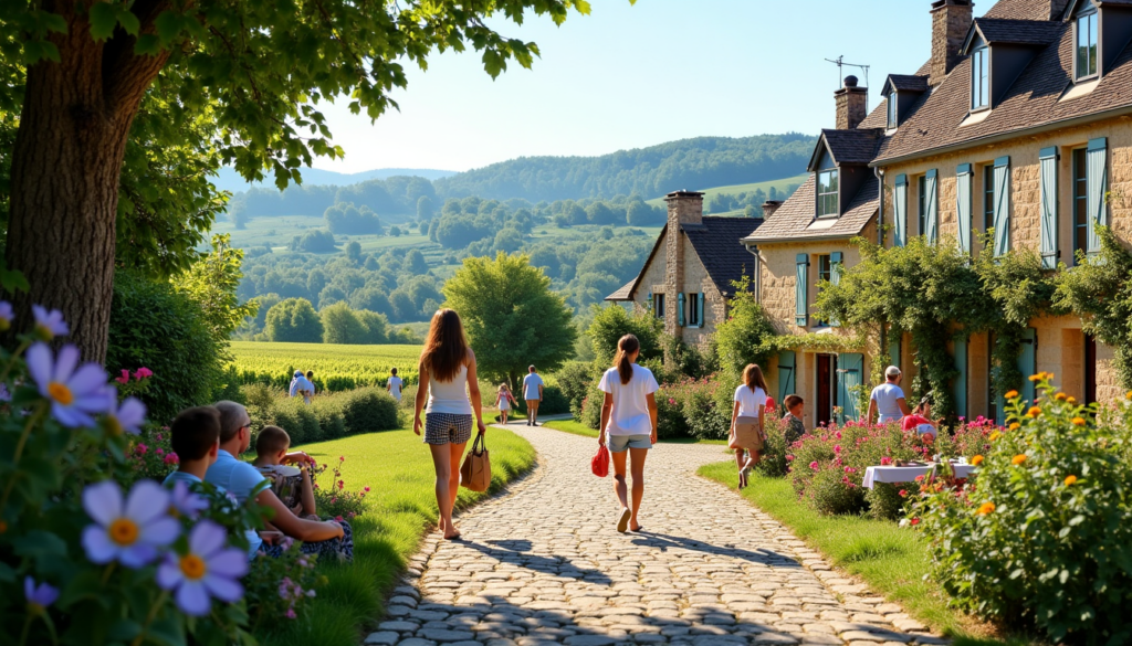 Escapade en village français pendant un week-end prolongé