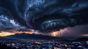Jura : après la canicule, vigilance jaune orages et incendie d&rsquo;église à Montmorot
