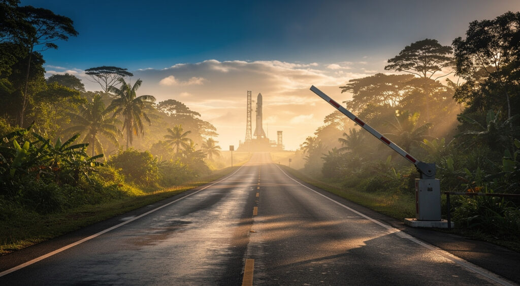 Kourou : l'UTG lève sa mobilisation au CSG après 24h, salaires et prime carburant obtenus