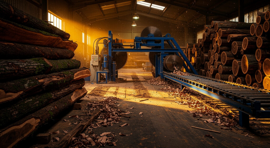 La préfète du Lot visite France Noyer à Assier, fleuron de la filière bois