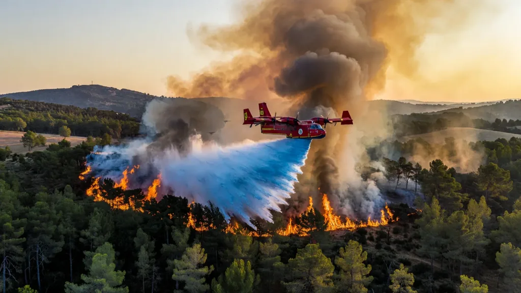 Lançon-Provence : incendie de végétation maîtrisé en 3h, 6 ha brûlés