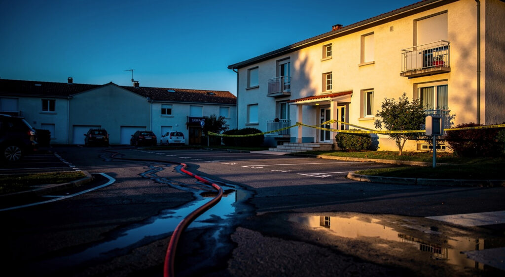 Le Bouscat : incendie sur la façade d'une résidence, les habitants évacués