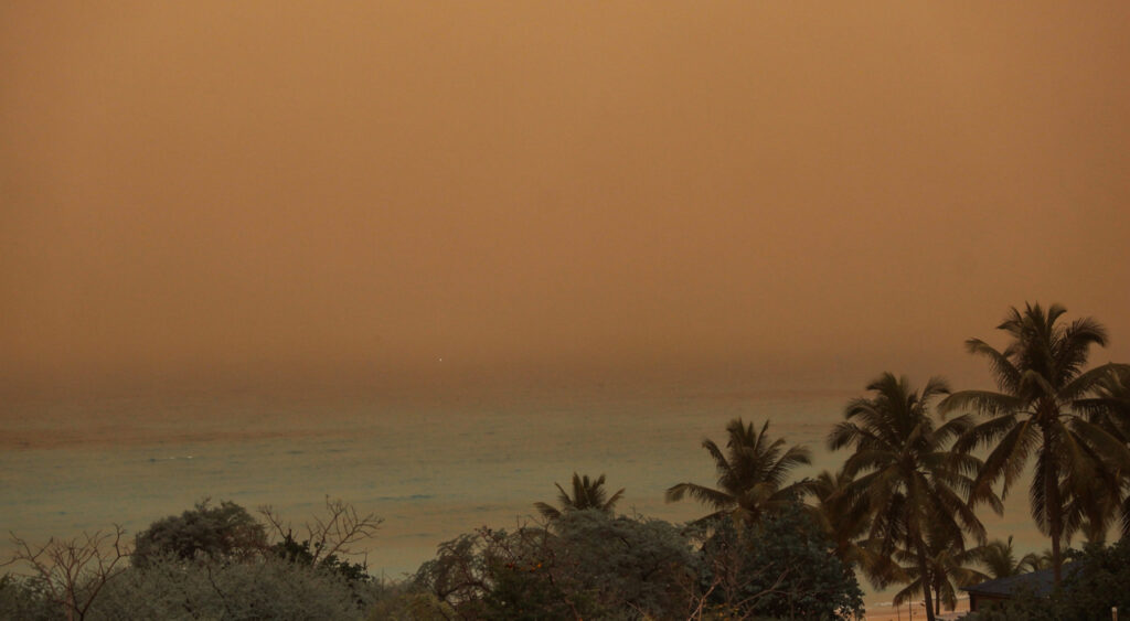 Le Gosier : alerte rouge qualité de l'air le 1er juin, 86 μg/m³ de PM10 mesurés