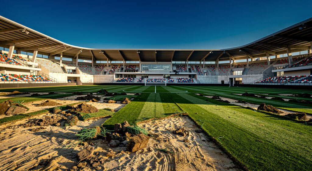 Le Mans FC : la pelouse du stade Marie-Marvingt refaite avant la Ligue 1