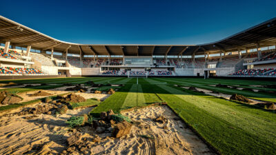 Le Mans FC : la pelouse du stade Marie-Marvingt refaite avant la Ligue 1