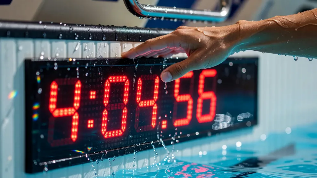 Léon Marchand fracasse le 400 m 4 nages aux Championnats de France : 4'04"56