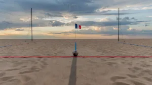 L&rsquo;équipe de France de beach-handball en préparation à Brive ce jeudi