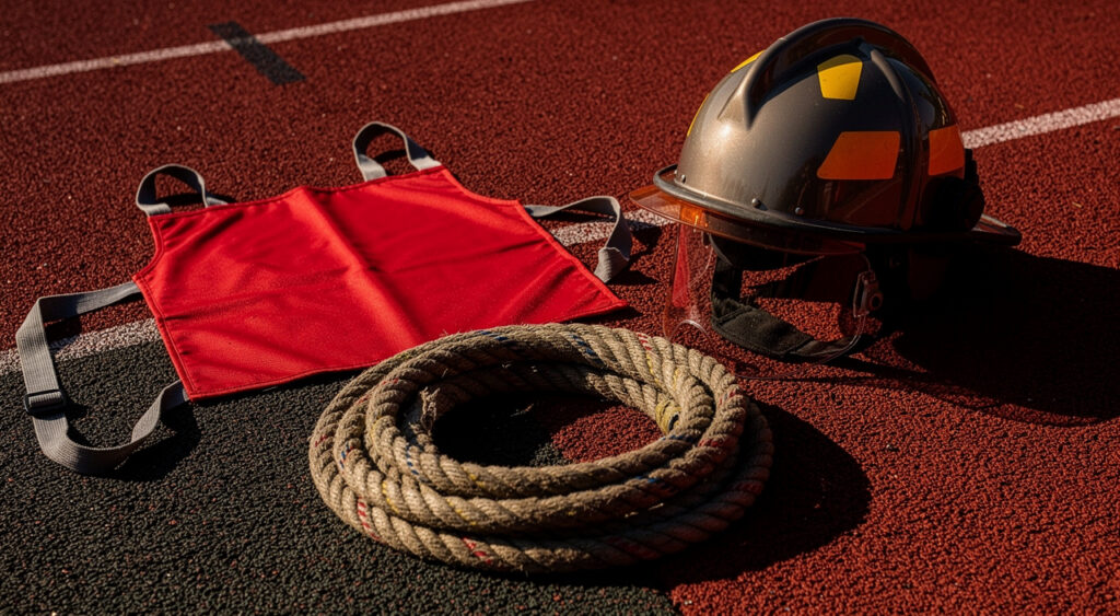 Les Avirons : la 34e finale du Parcours Sportif des Sapeurs-Pompiers rassemble des centaines de participants