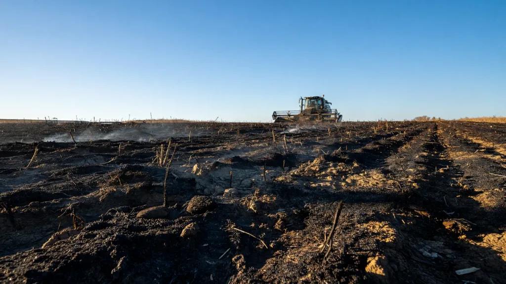 Lot-et-Garonne : une machine agricole provoque un nouvel incendie de champ à Laugnac