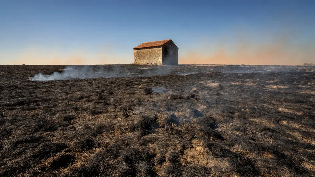 Lot : un incendie de végétation menace une habitation à Cuzance, 13 pompiers mobilisés