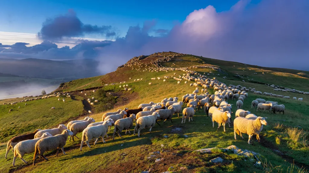 Lozère : plus de 2 300 brebis ont entamé leur estive historique sur le mont Lozère