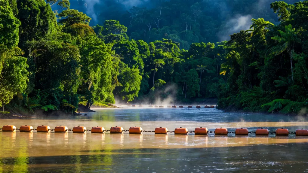 Lutte contre l'orpaillage illégal en Guyane : le 3REI détruit un pont clandestin et installe un barrage à Camopi