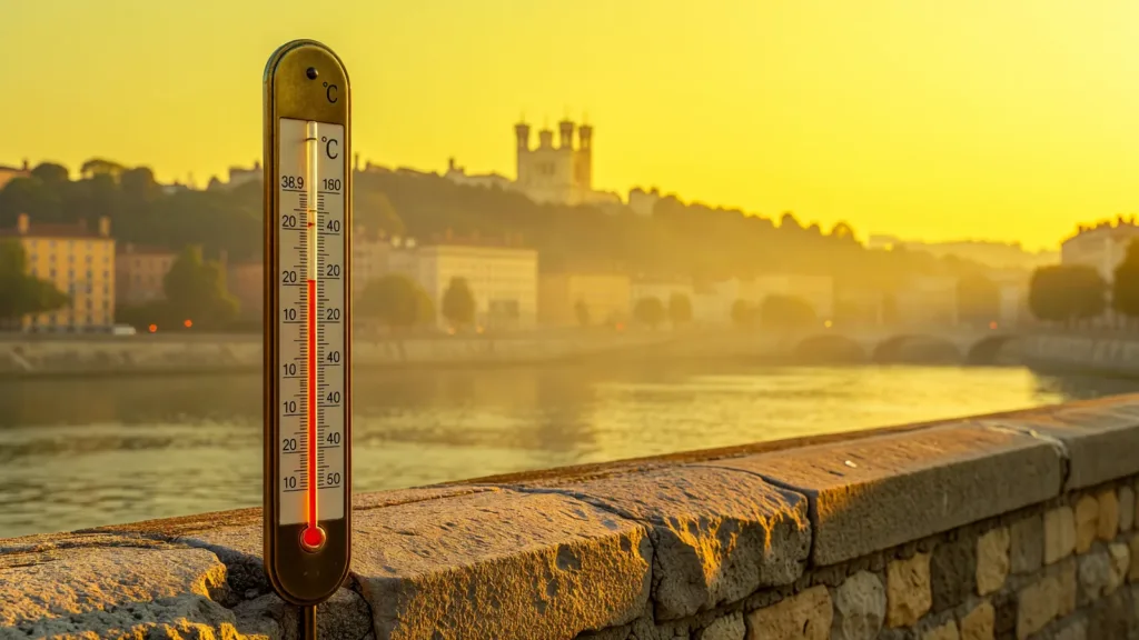 Lyon : record de chaleur pour juin battu avec 38,9°C, canicule et vigilance orages dans le Rhône