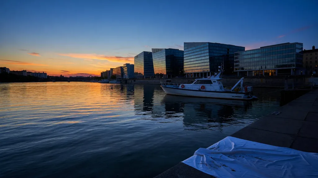 Lyon : un corps sans vie d'un homme repêché dans le Rhône à La Confluence, enquête ouverte