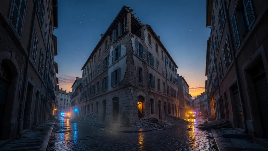 Marseille : effondrement de planchers rue Halle Delacroix, six blessés et mobilisation massive des pompiers