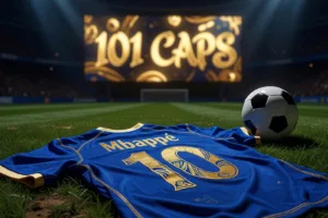 Mbappé : 101 capes, à deux sélections du top 10 historique des Bleus