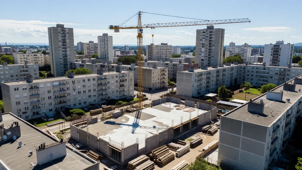 Metz-Borny : les premières images aériennes du chantier de la nouvelle médiathèque dévoilées