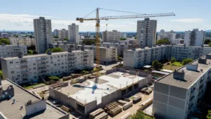 Metz-Borny : les premières images aériennes du chantier de la nouvelle médiathèque dévoilées