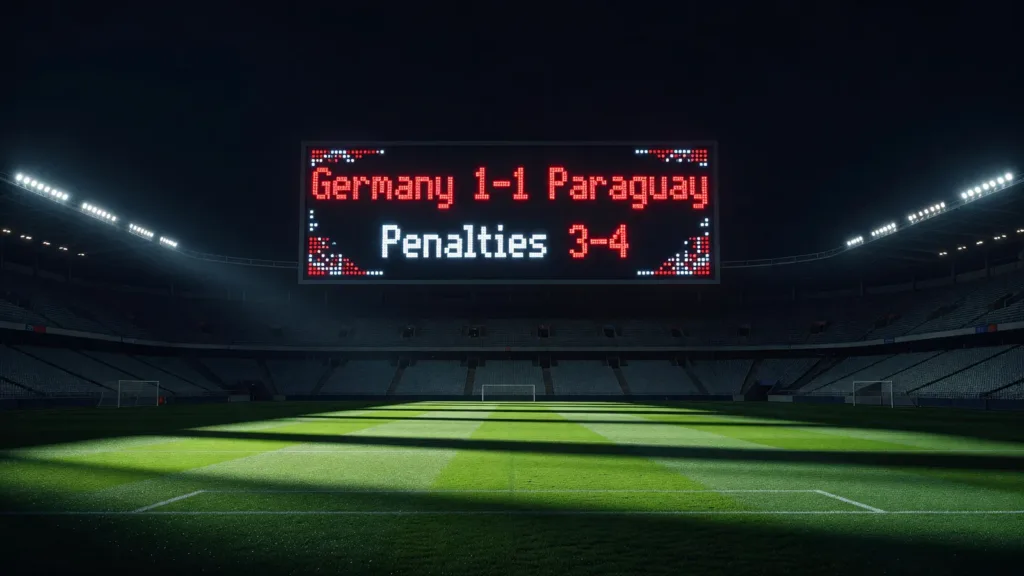 Mondial 2026 : le Paraguay fait tomber l'Allemagne aux tirs au but, exploit historique à Boston