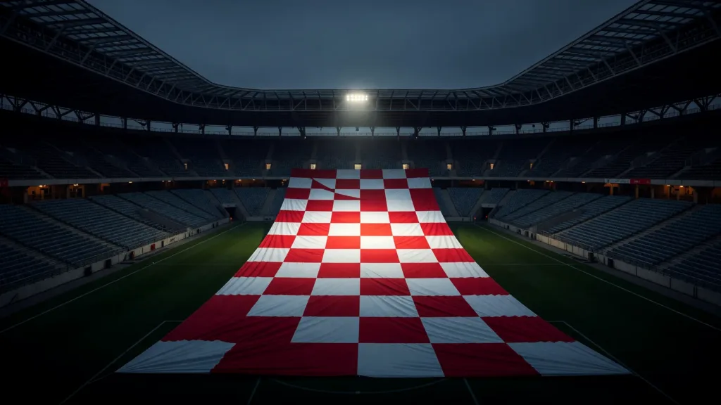 Mondial 2026 : une immense banderole déployée par les supporters croates avant le choc face à l'Angleterre