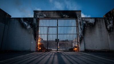 Nanterre : un véhicule volé percuté et incendié devant la prison, enquête ouverte