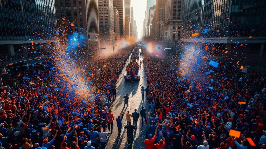 New York en liesse : les Knicks champions NBA 2026 célébrés par des dizaines de milliers de fans