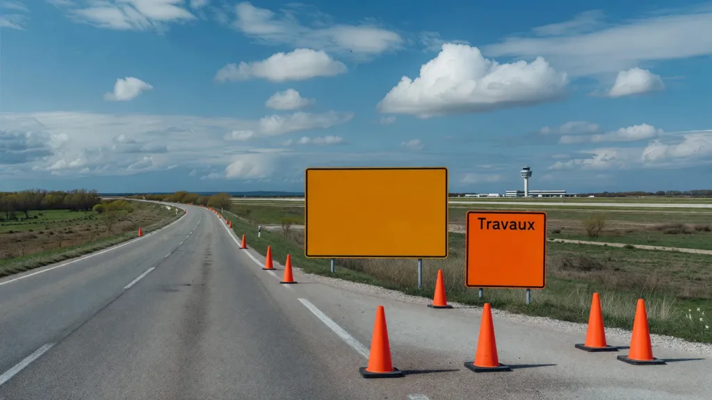 Nîmes : circulation alternée sur la RD42 près de l'aéroport jusqu'en octobre pour travaux réseaux eau