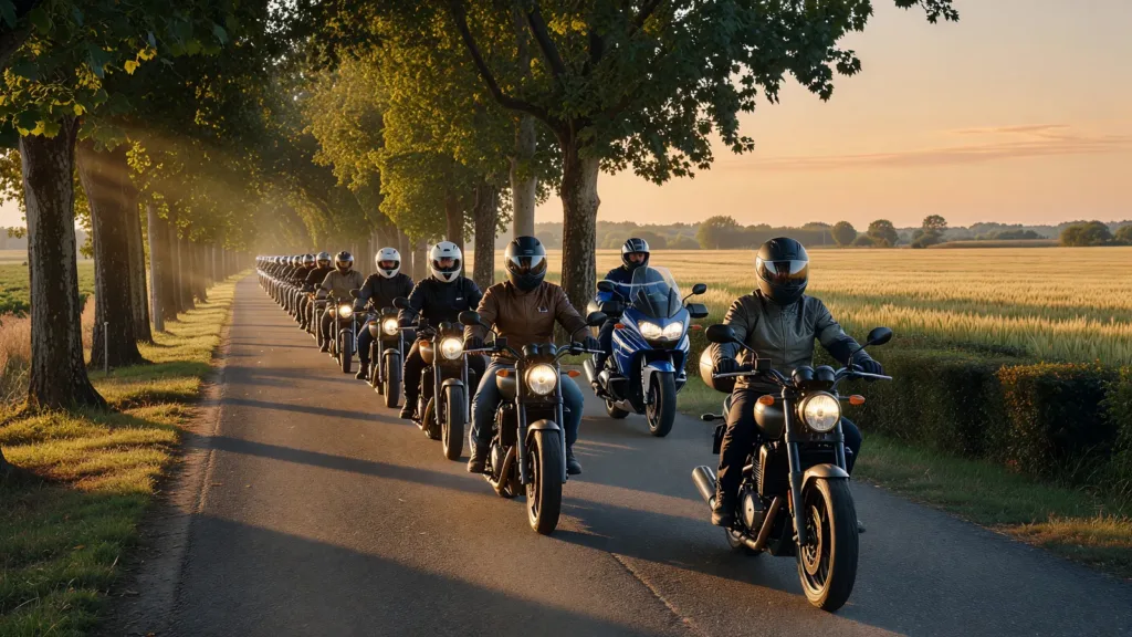 Olivet : 62 motards perfectionnent leur trajectoire de sécurité avec les gendarmes