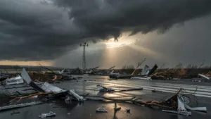 Orage supercellulaire dans le Loir-et-Cher : vents record à 145 km/h à Blois, festival annulé et dégâts matériels significatifs