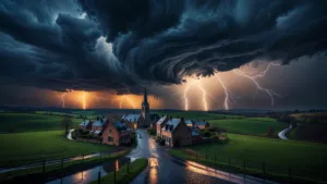 Orages dans le Pas-de-Calais : deux blessés par la foudre, cinq impacts, deux incendies