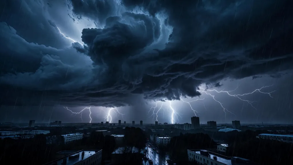 Orages violents à Cergy-Pontoise : 695 impacts de foudre, « Cergy en fête » annulé