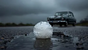 Orages violents dans l&rsquo;Eure : grêlons de 5 cm à Val-de-Reuil, pluies diluviennes à Vernon