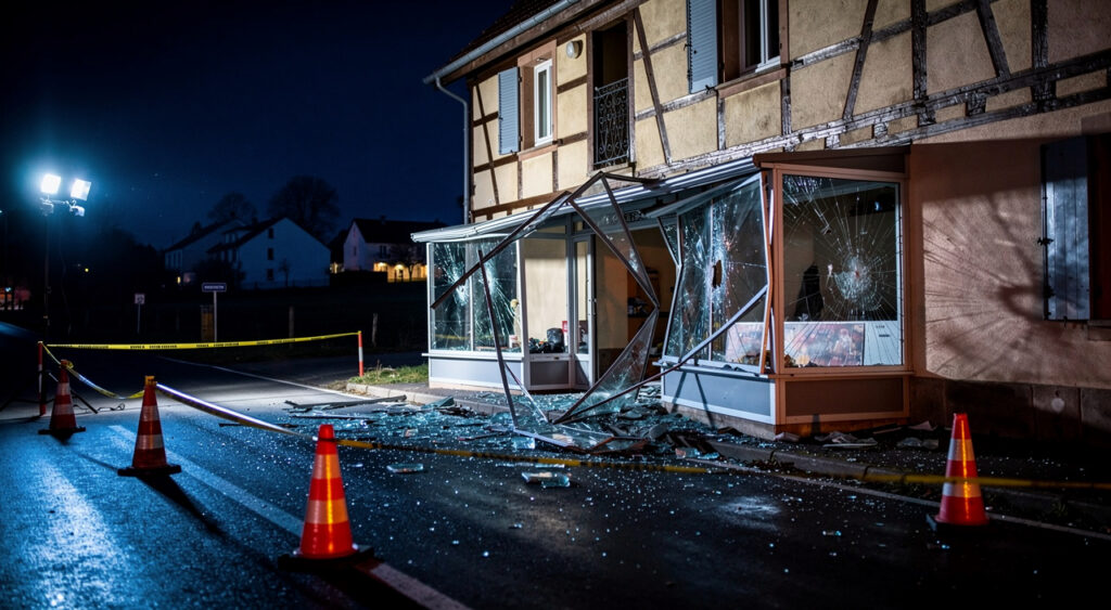 Otterswiller : une voiture percute un magasin, trois jeunes blessés dont un grave