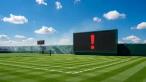 Panne de l&rsquo;arbitrage électronique à Wimbledon : 16 matches de qualifications interrompus par la canicule