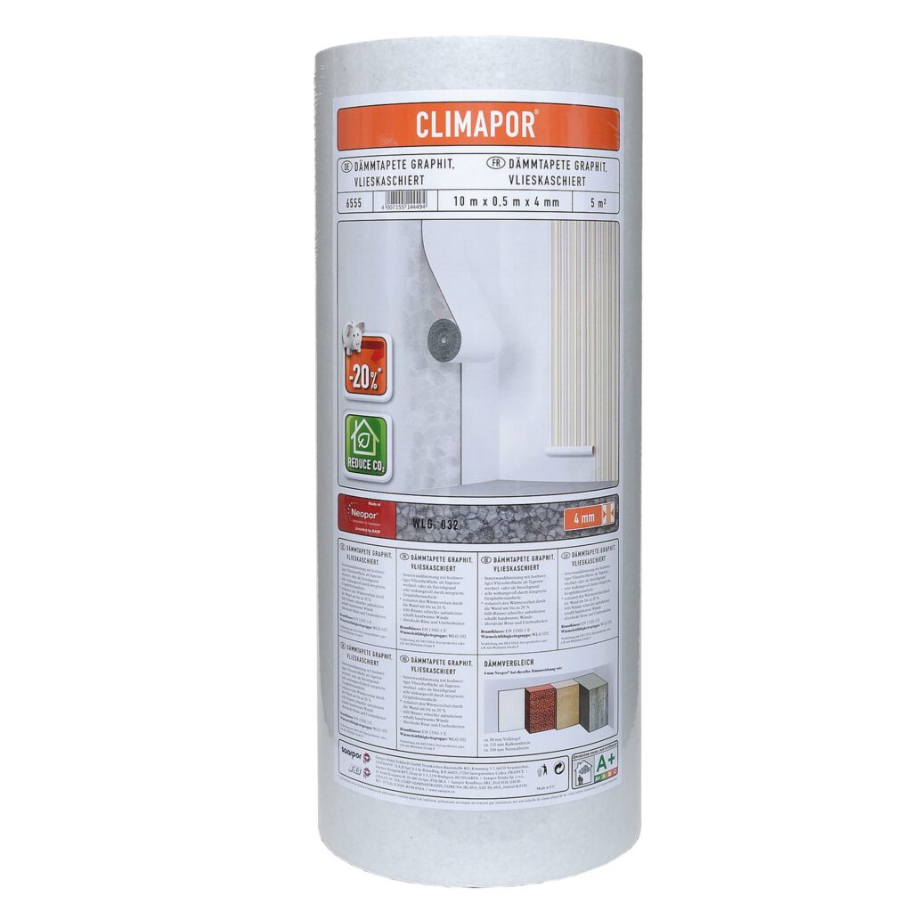 Panneau isolant polystyrène graphite mural Climapor