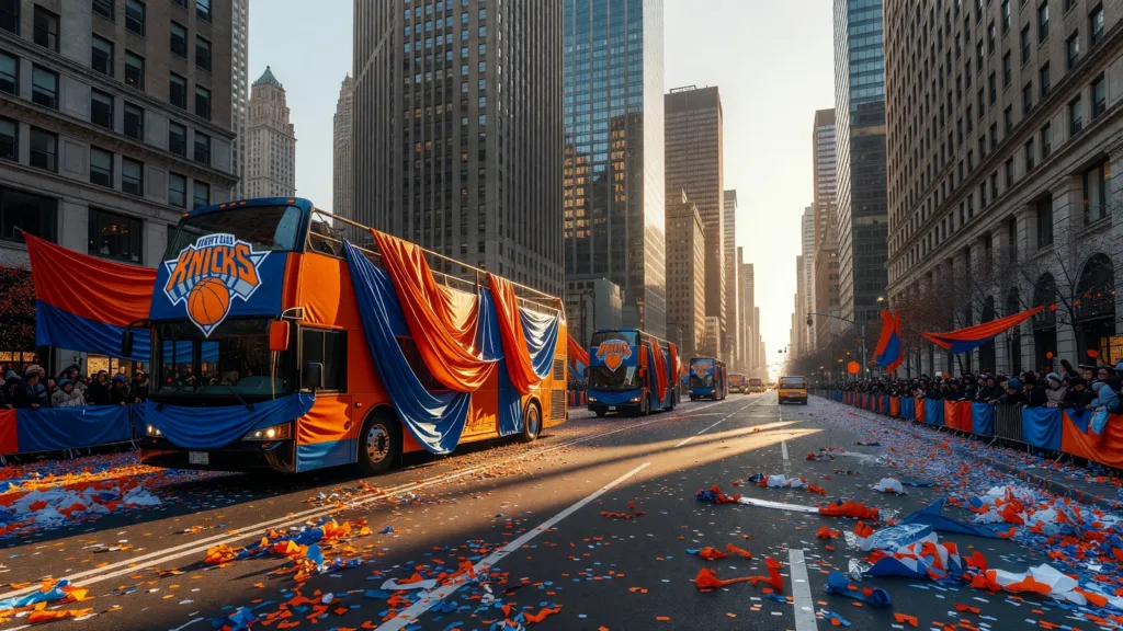 Parade des Knicks à New York : 53 ans d'attente, 10 000 policiers, Alicia Keys