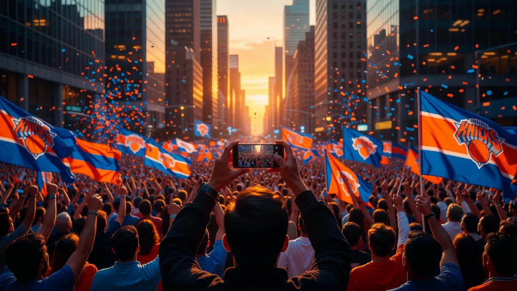 Parade des Knicks à New York : le maire Mamdani filme la liesse populaire